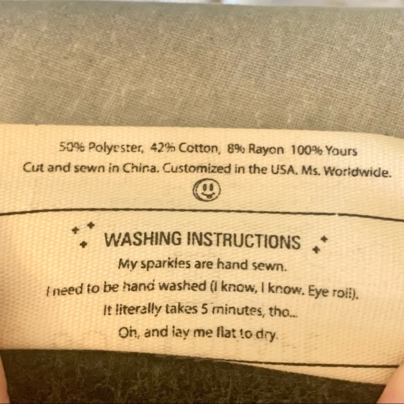 BOW & DRAPE “Love Triangle” Pizza Sequin Embellished Grey Sweatshirt Size M - Picture 11 of 12